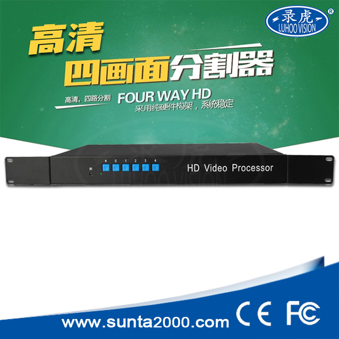 HD 4-channel I-picture splitter HDMI/DVI/VGA 1080P