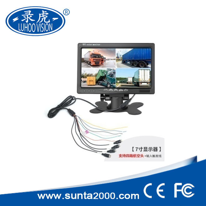9'' LCD dual split monitor with AHD input,H.264 CODING 1*128G SD